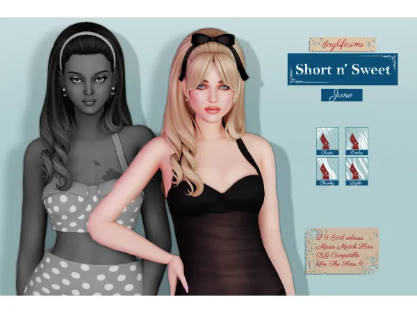 Maxis Match SHORT N' SWEET SET Juno V1 by simsfinds - The Sims 4 Custom Content