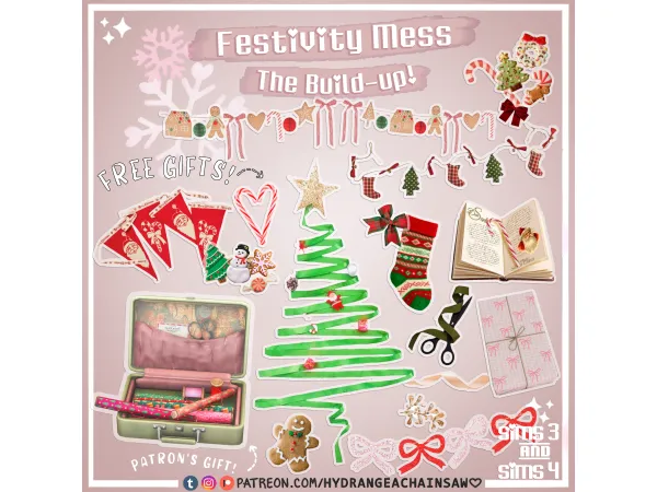 Mix Day 8 Advent Calendar Gift by hydrangeachainsaw - The Sims 4 Custom Content