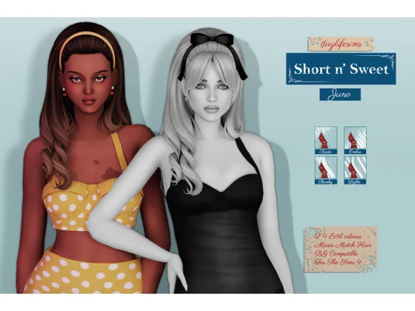 Maxis Match SHORT N' SWEET SET Juno V2 by simsfinds - The Sims 4 Custom Content