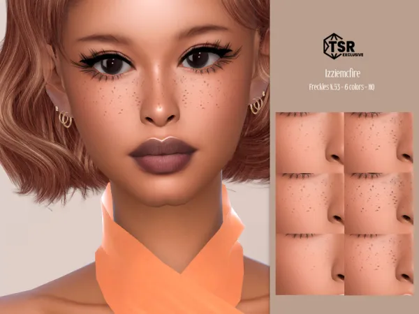 Mix IMF Freckles N53 by IzzieMcFire - The Sims 4 Custom Content
