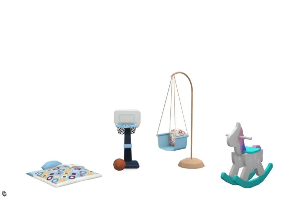 Mix Toddler Bedroom Stuff by PandaSamaSims4 - The Sims 4 Custom Content