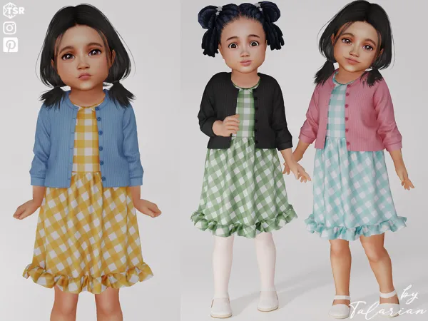 Mix Leah Dress with cardigan by talarian - The Sims 4 Custom Content