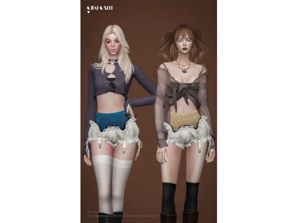 Mix Age of Aquarius Clover Bloomers by charonlee - The Sims 4 Custom Content