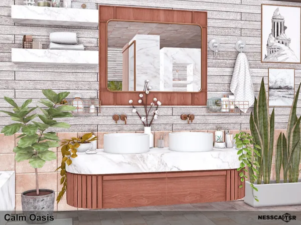 Mix Calm Oasis - The Sims 4 Custom Content