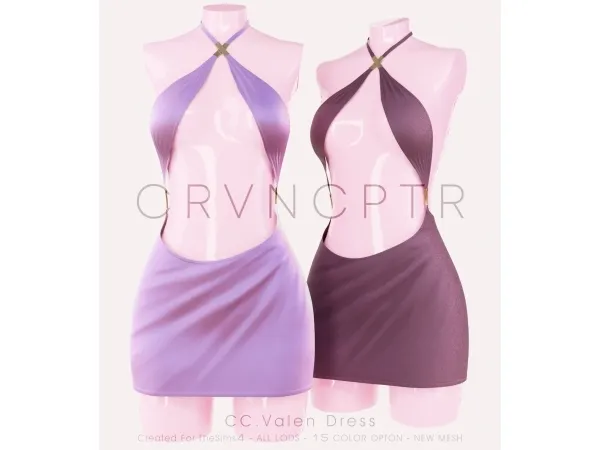 Alpha Valen Dress - The Sims 4 Custom Content