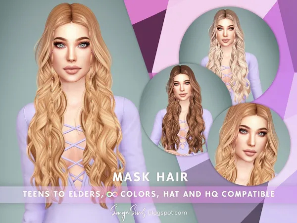 Alpha Mask Hair - The Sims 4 Custom Content