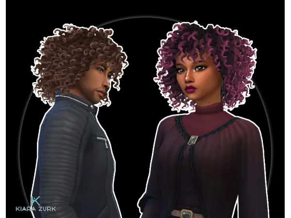 Maxis Match Winter Curls by zurkdesign - The Sims 4 Custom Content