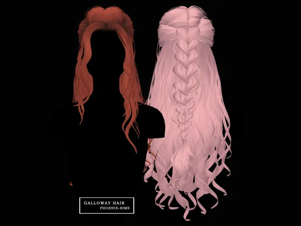 Alpha Galloway Hair - The Sims 4 Custom Content