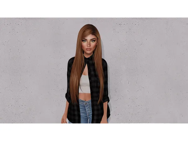 Alpha WHIPLASH HAIRSTYLE by Doux - The Sims 4 Custom Content