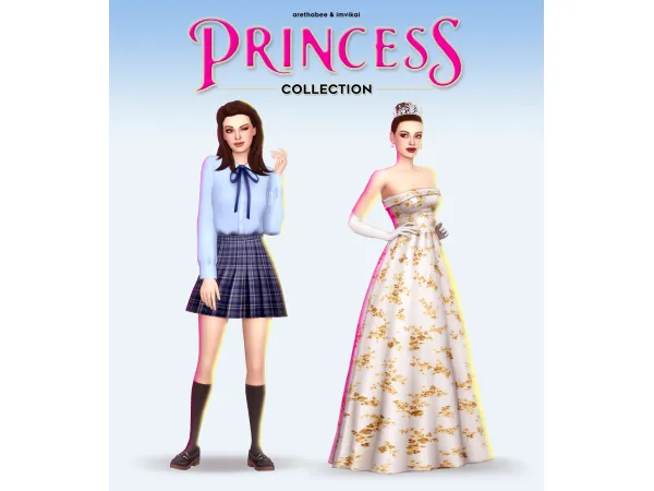 Maxis Match princess collection arethabee imvikai - The Sims 4 Custom Content