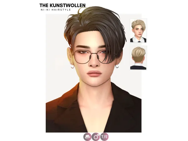 Maxis Match NI KI Hairstyle by thekunstwollen - The Sims 4 Custom Content