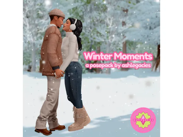 Mix Winter Moments Posepack - The Sims 4 Custom Content