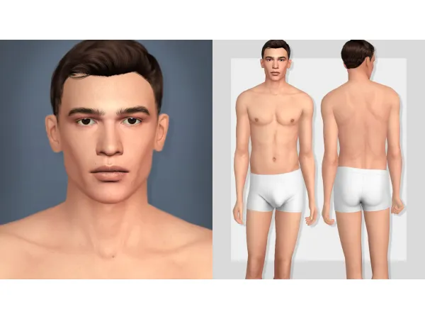 Alpha SEAN SKIN OVERLAY by Thisisthem - The Sims 4 Custom Content