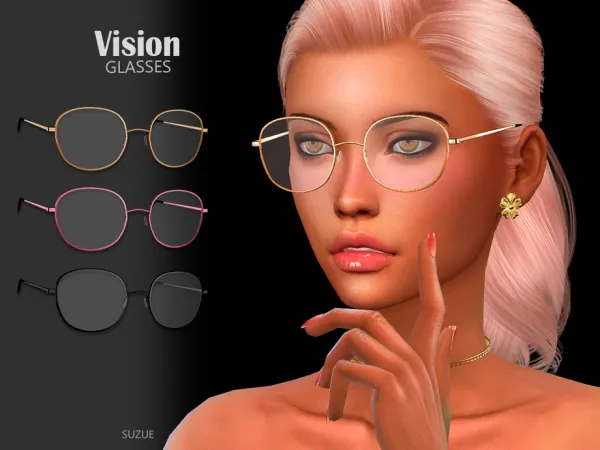 Mix Vision Glasses by Suzue - The Sims 4 Custom Content