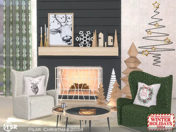 Alpha Christmas 2024 by Pilar - The Sims 4 Custom Content