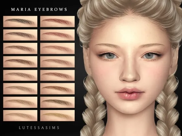Alpha Maria eyebrows - The Sims 4 Custom Content