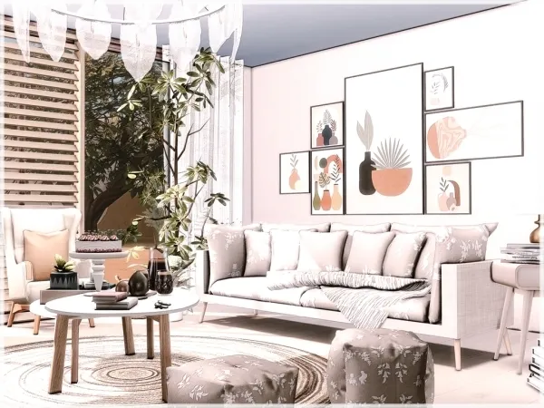 Alpha LR 14 Living Room - The Sims 4 Custom Content