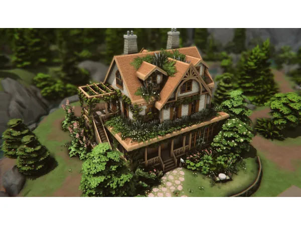 Maxis Match FAMILY COTTAGE by Plumbob Kingdom - The Sims 4 Custom Content