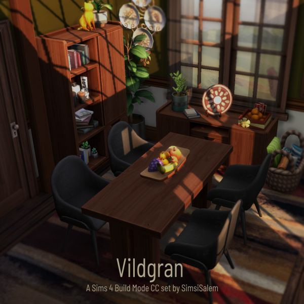 Maxis Match Vildgran Sims 4 Custom Content Set by simsfinds - The Sims 4 Custom Content