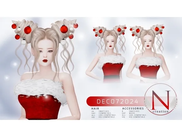 Alpha NILYN HAIR DEC062024 ACC - The Sims 4 Custom Content