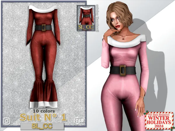 Mix WinterHolidays_2024_Suit_1 by SL_CCSIMS - The Sims 4 Custom Content