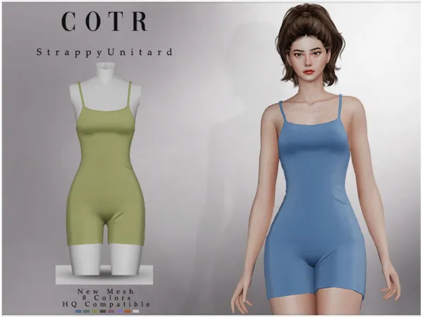 Maxis Match Strappy Unitard O 41 by ChordoftheRings - The Sims 4 Custom Content