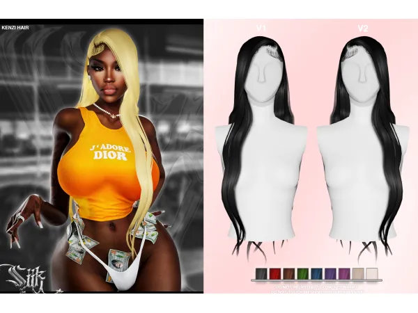 Alpha KENZI LACE by SIIKGLOBAL - The Sims 4 Custom Content