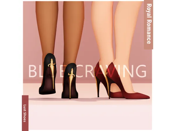 Maxis Match Blue Craving Royal Lust Shoes - The Sims 4 Custom Content