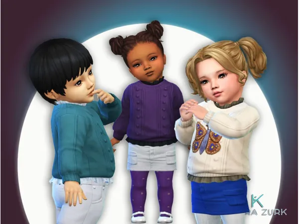 Maxis Match EP17 Sweater Moth for Infants by KiaraZurk - The Sims 4 Custom Content