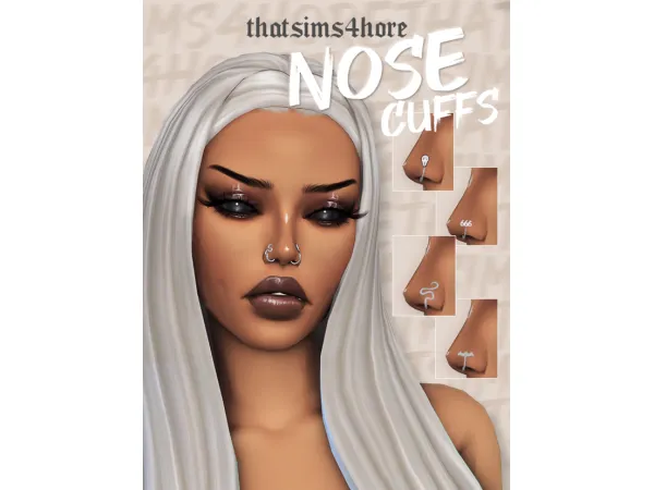 Maxis Match nose cuffs by thatsims4hore - The Sims 4 Custom Content