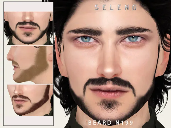 Alpha Beard N199 by Seleng - The Sims 4 Custom Content