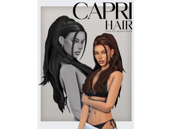 Maxis Match Capri hair by thatsims4hore - The Sims 4 Custom Content