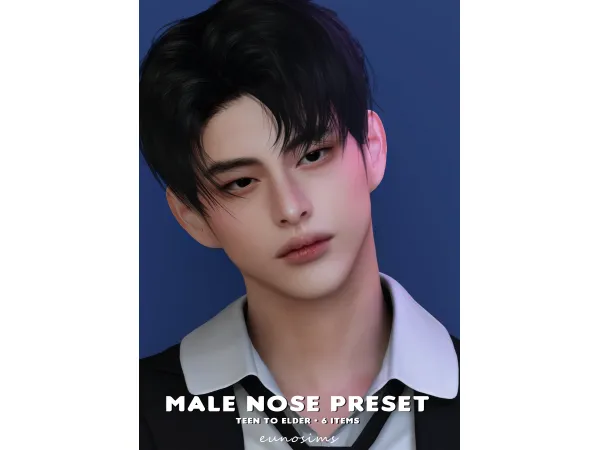 Mix male nose preset by eunosims - The Sims 4 Custom Content