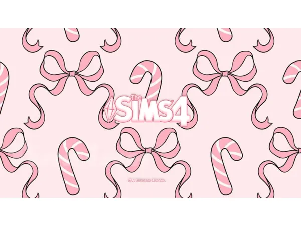 Mix SERENA Pink Bows opening screen OVERRIDE - The Sims 4 Custom Content