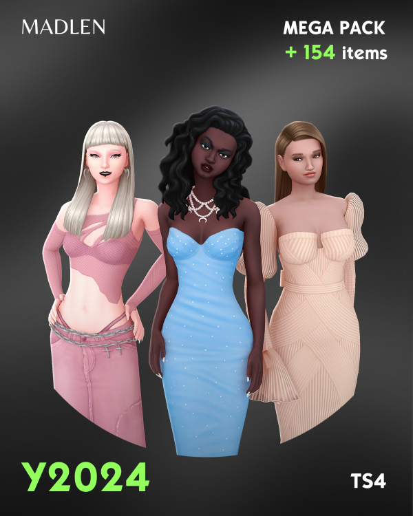 Maxis Match Mega Pack Year 2024 by simsfinds - The Sims 4 Custom Content