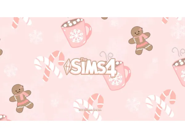 Mix SERENA Pink Holiday opening screen OVERRIDE - The Sims 4 Custom Content