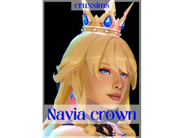Maxis Match Prince Navia crown by cruxsims - The Sims 4 Custom Content