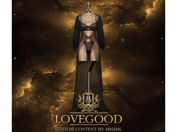 Alpha LOVEGOOD LACE LINGERIE SET by Mssims4 - The Sims 4 Custom Content