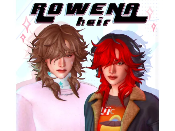 Maxis Match ROWENA HAIR by Demonyo - The Sims 4 Custom Content