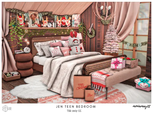 Mix Jen Teen Bedroom - The Sims 4 Custom Content