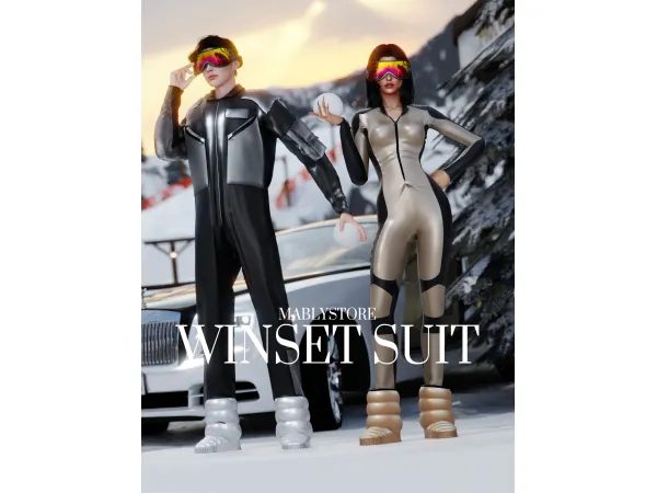 Alpha WINTERSUIT SET - The Sims 4 Custom Content