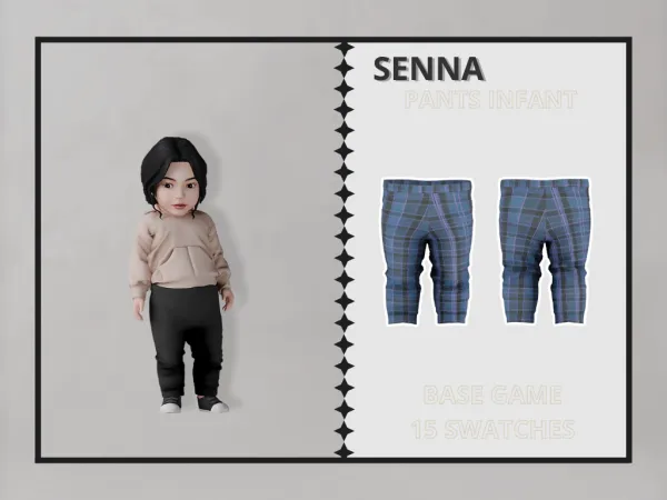 Alpha Senna Pants Infant - The Sims 4 Custom Content