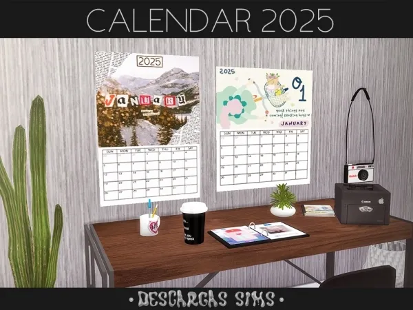 Alpha Calendar 2025 - The Sims 4 Custom Content