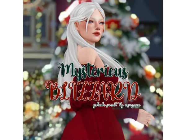 Mix Preset для GShade Mysterious Blizzard by espryana - The Sims 4 Custom Content