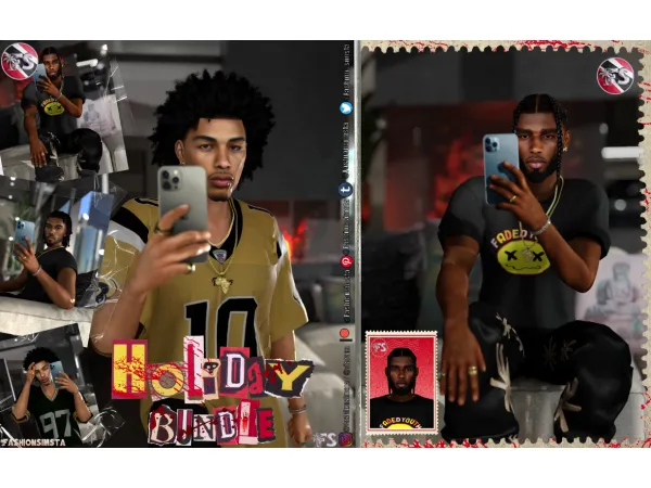 Alpha Holiday Bundle 1 by FashionSimsta - The Sims 4 Custom Content