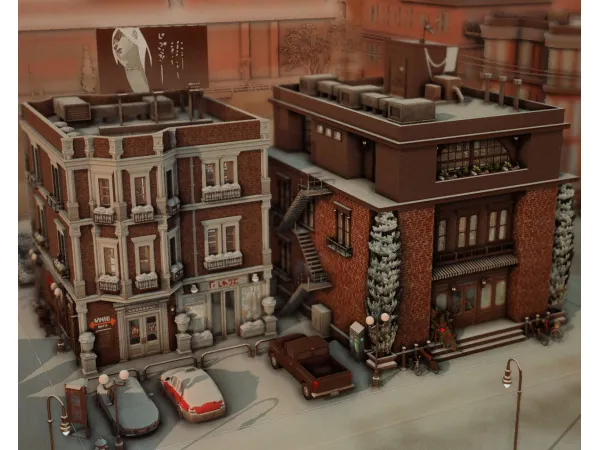 Maxis Match San Myshuno Apartments by lollisimsi - The Sims 4 Custom Content