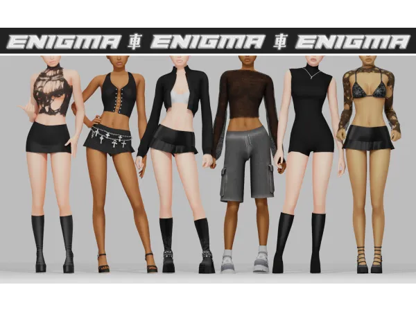 Mix [B0T0XBRAT] Enigma - The Sims 4 Custom Content