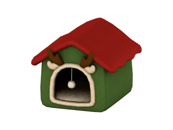 Maxis Match Christmas Gift Pet Bed by Gua - The Sims 4 Custom Content