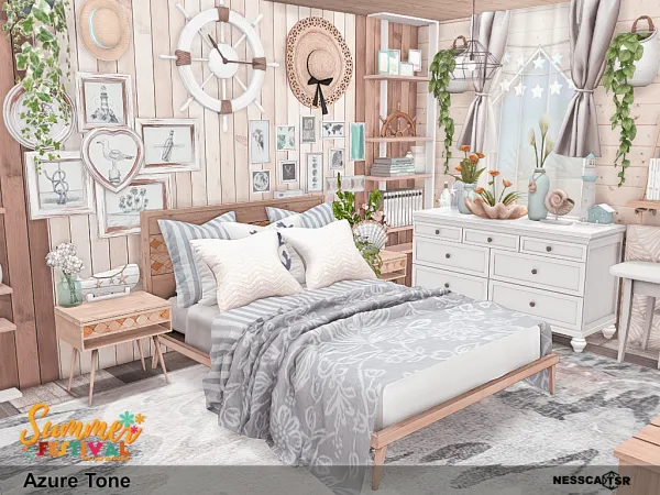 Mix Azure Tone by nesscasims - The Sims 4 Custom Content