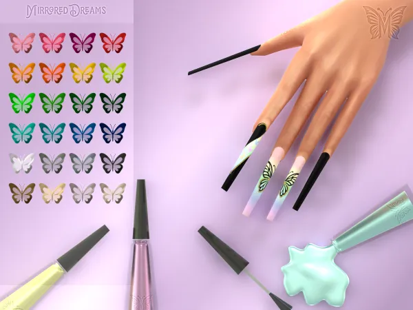 Mix UNHA EFEITO BORBOLETA - The Sims 4 Custom Content